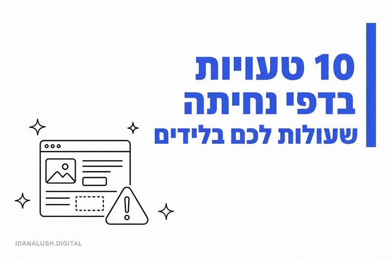 10 טעויות בדפי נחיתה שעולות לכם בלידים